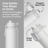 image:imageBentgo Flip 2in1 Straw amp Chug LeakProof Insulated Water Bottle 24 fl oz  Premium 188 Stainless SteelTripleLayer Vacuum Insulation 24Hour Cold BPA amp PFASFree Cafe Au LaitBlanc