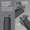 image:imageBentgo Flip 2in1 Straw amp Chug LeakProof Insulated Water Bottle 24 fl oz  Premium 188 Stainless SteelTripleLayer Vacuum Insulation 24Hour Cold BPA amp PFASFree Cafe Au LaitTweed
