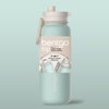 image:imageBentgo Flip 2in1 Straw amp Chug LeakProof Insulated Water Bottle 24 fl oz  Premium 188 Stainless SteelTripleLayer Vacuum Insulation 24Hour Cold BPA amp PFASFree Cafe Au LaitSunDay