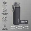 image:imageBentgo Flip 2in1 Straw amp Chug LeakProof Insulated Water Bottle 24 fl oz  Premium 188 Stainless SteelTripleLayer Vacuum Insulation 24Hour Cold BPA amp PFASFree Cafe Au LaitTweed