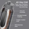 image:imageBentgo Flip 2in1 Straw amp Chug LeakProof Insulated Water Bottle 24 fl oz  Premium 188 Stainless SteelTripleLayer Vacuum Insulation 24Hour Cold BPA amp PFASFree Cafe Au LaitTweed