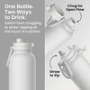 image:imageBentgo Flip 2in1 Straw amp Chug LeakProof Insulated Water Bottle 24 fl oz  Premium 188 Stainless SteelTripleLayer Vacuum Insulation 24Hour Cold BPA amp PFASFree Cafe Au LaitBlanc