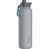 image:imageBentgo Flip 2in1 Straw amp Chug LeakProof Insulated Water Bottle 24 fl oz  Premium 188 Stainless SteelTripleLayer Vacuum Insulation 24Hour Cold BPA amp PFASFree Cafe Au LaitGray Surf