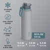 image:imageBentgo Flip 2in1 Straw amp Chug LeakProof Insulated Water Bottle 24 fl oz  Premium 188 Stainless SteelTripleLayer Vacuum Insulation 24Hour Cold BPA amp PFASFree Cafe Au LaitGray Surf