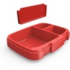 image:imageBentgo Fresh Tray with Cover Reusable 4Compartment Meal Prep Container  BuiltIn Portion Control BPAFree Dishwasher amp Freezer Safe Fits Bentgo Fresh Lunch Box GreenRed