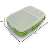 image:imageBentgo Fresh Tray with Cover Reusable 4Compartment Meal Prep Container  BuiltIn Portion Control BPAFree Dishwasher amp Freezer Safe Fits Bentgo Fresh Lunch Box GreenGreen