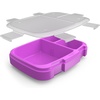 image:imageBentgo Fresh Tray with Cover Reusable 4Compartment Meal Prep Container  BuiltIn Portion Control BPAFree Dishwasher amp Freezer Safe Fits Bentgo Fresh Lunch Box GreenPurple