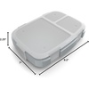 image:imageBentgo Fresh Tray with Cover Reusable 4Compartment Meal Prep Container  BuiltIn Portion Control BPAFree Dishwasher amp Freezer Safe Fits Bentgo Fresh Lunch Box GreenGray