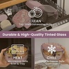 image:imageBentgo Glass Salad Container with Airtight Lid amp LeakProof Sauce Cup  76Cup Salad Bowl 4Compartment Bento Tray amp Reusable Fork BPAFree for Meal Prep Office amp More Light BlueFloral Maximalist  Bouquet