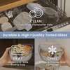 image:imageBentgo Glass Salad Container with Airtight Lid amp LeakProof Sauce Cup  76Cup Salad Bowl 4Compartment Bento Tray amp Reusable Fork BPAFree for Meal Prep Office amp More Light BlueWildly Chic  Soft Blue