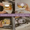 image:imageBentgo Glass Salad Container with Airtight Lid amp LeakProof Sauce Cup  76Cup Salad Bowl 4Compartment Bento Tray amp Reusable Fork BPAFree for Meal Prep Office amp More Light BlueLavender
