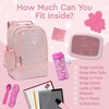 image:imageBentgo Kids 2in1 Backpack amp Insulated Lunch Bag with Padded Straps  16 Kids School Backpack for Travel amp Sleepovers WaterResistant Large Compartments amp Water Bottle Pocket Petal PinkGlitter Edition  Petal Pink