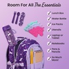 image:imageBentgo Kids 2in1 Backpack amp Insulated Lunch Bag with Padded Straps  16 Kids School Backpack for Travel amp Sleepovers WaterResistant Large Compartments amp Water Bottle Pocket Petal PinkUnicorn