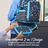 image:imageBentgo Kids 2in1 Backpack amp Insulated Lunch Bag with Padded Straps  16 Kids School Backpack for Travel amp Sleepovers WaterResistant Large Compartments amp Water Bottle Pocket Petal PinkDinosaur