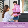 image:imageBentgo Kids 2in1 Backpack amp Insulated Lunch Bag with Padded Straps  16 Kids School Backpack for Travel amp Sleepovers WaterResistant Large Compartments amp Water Bottle Pocket Petal PinkFairies