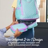 image:imageBentgo Kids 2in1 Backpack amp Insulated Lunch Bag with Padded Straps  16 Kids School Backpack for Travel amp Sleepovers WaterResistant Large Compartments amp Water Bottle Pocket Petal PinkMermaid Scales