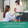 image:imageBentgo Kids 2in1 Backpack amp Insulated Lunch Bag with Padded Straps  16 Kids School Backpack for Travel amp Sleepovers WaterResistant Large Compartments amp Water Bottle Pocket Petal PinkTropical