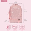 image:imageBentgo Kids 2in1 Backpack amp Insulated Lunch Bag with Padded Straps  16 Kids School Backpack for Travel amp Sleepovers WaterResistant Large Compartments amp Water Bottle Pocket Petal PinkGlitter Edition  Petal Pink
