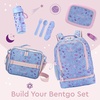 image:imageBentgo Kids 2in1 Backpack amp Insulated Lunch Bag with Padded Straps  16 Kids School Backpack for Travel amp Sleepovers WaterResistant Large Compartments amp Water Bottle Pocket Petal PinkLavender Galaxy