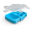 image:imageBentgo Kids Brights 5Compartment Meal Prep Tray with Transparent Cover  Bentgo Kids Brights 5Compartment Meal Prep Tray with Transparent Cover Citrus YellowTurquoise