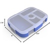 image:imageBentgo Kids Brights 5Compartment Meal Prep Tray with Transparent Cover  Bentgo Kids Brights 5Compartment Meal Prep Tray with Transparent Cover Citrus YellowViolet