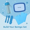 image:imageBentgo Kids Plastic Utensil Set with Fork Spoon amp Storage Case  Reusable PFAS amp BPAFree EasyGrip Handles Lightweight Dishwasher Safe School Travel amp OntheGo SafariBlue