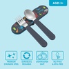 image:imageBentgo Kids Plastic Utensil Set with Fork Spoon amp Storage Case  Reusable PFAS amp BPAFree EasyGrip Handles Lightweight Dishwasher Safe School Travel amp OntheGo PurpleDino