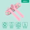 image:imageBentgo Kids Plastic Utensil Set with Fork Spoon amp Storage Case  Reusable PFAS amp BPAFree EasyGrip Handles Lightweight Dishwasher Safe School Travel amp OntheGo SafariTropical