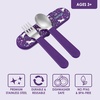 image:imageBentgo Kids Plastic Utensil Set with Fork Spoon amp Storage Case  Reusable PFAS amp BPAFree EasyGrip Handles Lightweight Dishwasher Safe School Travel amp OntheGo PurpleUnicorn