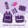 image:imageBentgo Kids Plastic Utensil Set with Fork Spoon amp Storage Case  Reusable PFAS amp BPAFree EasyGrip Handles Lightweight Dishwasher Safe School Travel amp OntheGo SafariUnicorn