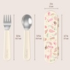 image:imageBentgo Kids Plastic Utensil Set with Fork Spoon amp Storage Case  Reusable PFAS amp BPAFree EasyGrip Handles Lightweight Dishwasher Safe School Travel amp OntheGo PurpleCowgirl Dreams