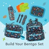 image:imageBentgo Kids Plastic Utensil Set with Fork Spoon amp Storage Case  Reusable PFAS amp BPAFree EasyGrip Handles Lightweight Dishwasher Safe School Travel amp OntheGo SafariDino