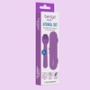 image:imageBentgo Kids Plastic Utensil Set with Fork Spoon amp Storage Case  Reusable PFAS amp BPAFree EasyGrip Handles Lightweight Dishwasher Safe School Travel amp OntheGo SafariPurple