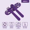 image:imageBentgo Kids Plastic Utensil Set with Fork Spoon amp Storage Case  Reusable PFAS amp BPAFree EasyGrip Handles Lightweight Dishwasher Safe School Travel amp OntheGo SafariUnicorn
