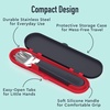 image:imageBentgo Kids Plastic Utensil Set with Fork Spoon amp Storage Case  Reusable PFAS amp BPAFree EasyGrip Handles Lightweight Dishwasher Safe School Travel amp OntheGo PurpleSssnakes