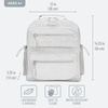 image:imageBentgo Kids Print Durable amp WaterResistant BackpackGlitter Edition  Silver