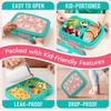image:imageBentgo Kids Prints LeakProof 5Compartment BentoStyle Kids Lunch Box  Ideal Portion Sizes for Ages 37 Durable DropProof Dishwasher Safe PFAS amp BPAFree Materials FairiesLlamas