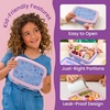 image:imageBentgo Kids Prints LeakProof 5Compartment BentoStyle Kids Lunch Box  Ideal Portion Sizes for Ages 37 Durable DropProof Dishwasher Safe PFAS amp BPAFree Materials FairiesLavender Galaxy