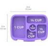 image:imageBentgo Kids Prints Tray with Transparent Cover 5Compartment BPAFree  Meal Prep Portion Control Transparent Lid Freshness Locking Clips Reusable Nature AdventureMermaids in the Sea