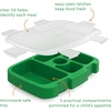 image:imageBentgo Kids Prints Tray with Transparent Cover 5Compartment BPAFree  Meal Prep Portion Control Transparent Lid Freshness Locking Clips Reusable Nature AdventureSafari