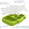 image:imageBentgo Kids Prints Tray with Transparent Cover 5Compartment BPAFree  Meal Prep Portion Control Transparent Lid Freshness Locking Clips Reusable Nature AdventureSubmarines