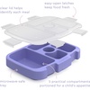 image:imageBentgo Kids Prints Tray with Transparent Cover 5Compartment BPAFree  Meal Prep Portion Control Transparent Lid Freshness Locking Clips Reusable Nature AdventureCarousel Unicorns