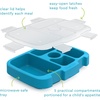 image:imageBentgo Kids Prints Tray with Transparent Cover 5Compartment BPAFree  Meal Prep Portion Control Transparent Lid Freshness Locking Clips Reusable Nature AdventureDinosaur