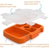 image:imageBentgo Kids Prints Tray with Transparent Cover 5Compartment BPAFree  Meal Prep Portion Control Transparent Lid Freshness Locking Clips Reusable Nature AdventurePlanes