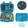 image:imageBentgo Kids Prints Tray with Transparent Cover 5Compartment BPAFree  Meal Prep Portion Control Transparent Lid Freshness Locking Clips Reusable Nature AdventureDinosaur