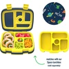 image:imageBentgo Kids Prints Tray with Transparent Cover 5Compartment BPAFree  Meal Prep Portion Control Transparent Lid Freshness Locking Clips Reusable Nature AdventureSpace