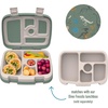 image:imageBentgo Kids Prints Tray with Transparent Cover 5Compartment BPAFree  Meal Prep Portion Control Transparent Lid Freshness Locking Clips Reusable Nature AdventureDino Fossils