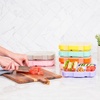 image:imageBentgo Kids Prints Tray with Transparent Cover 5Compartment BPAFree  Meal Prep Portion Control Transparent Lid Freshness Locking Clips Reusable Nature AdventureConstruction Trucks