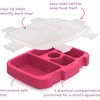 image:imageBentgo Kids Prints Tray with Transparent Cover 5Compartment BPAFree  Meal Prep Portion Control Transparent Lid Freshness Locking Clips Reusable Nature AdventureFairies