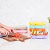 image:imageBentgo Kids Prints Tray with Transparent Cover 5Compartment BPAFree  Meal Prep Portion Control Transparent Lid Freshness Locking Clips Reusable Nature AdventureFairies